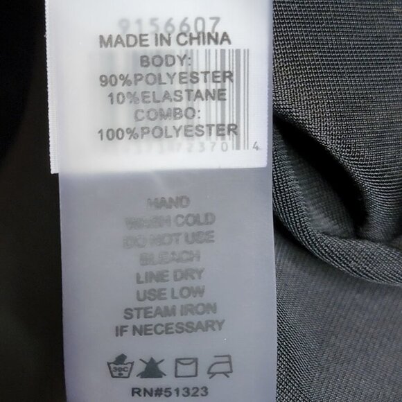 Vince Camuto Black Velvet Sheer Sleeve Top Small | Holiday Party Blouse - Picture 7 of 7